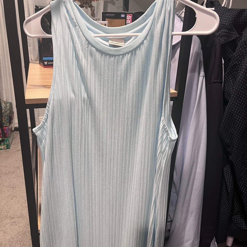 Baby blue dress